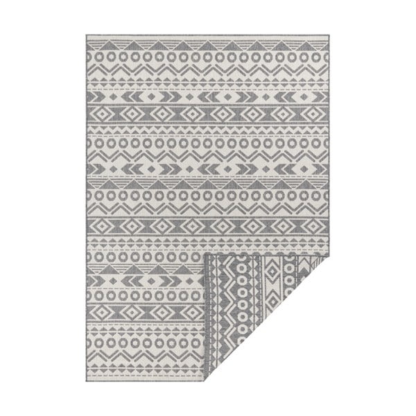 Szaro-biały dywan odpowiedni na zewnątrz Ragami Roma, 80x150 cm