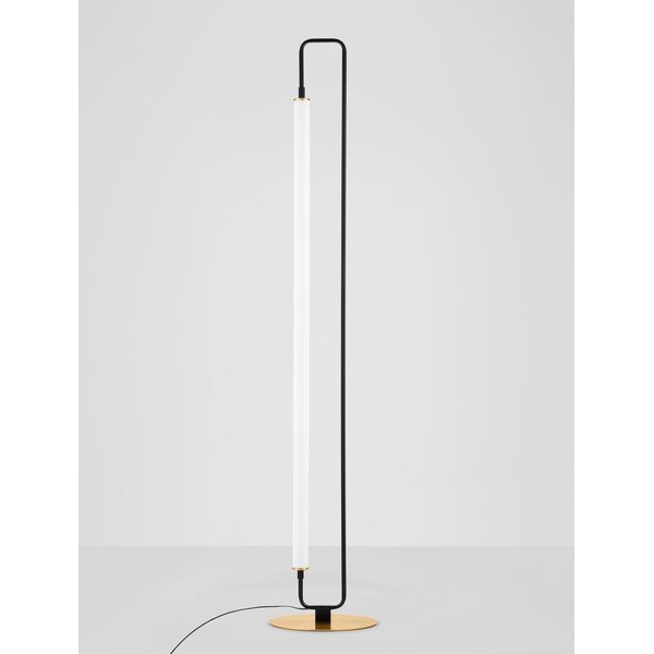 Biała/w kolorze matowej czerni metalowa lampa stojąca LED (wysokość 150 cm) Wetro – Nova Luce-image-4