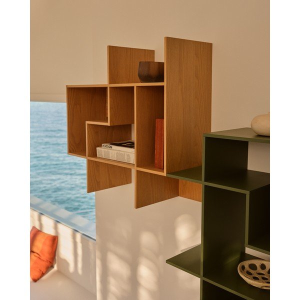 Modułowy system półek w dekorze dębu w naturalnym kolorze 80x80x25 cm Ina – Kave Home-image-1