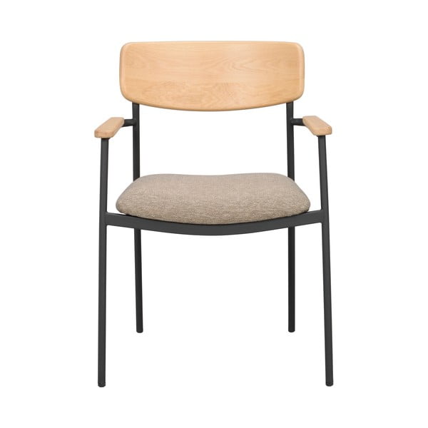 Beżowo-naturalne krzesła zestaw 2 szt. Maymont – Rowico-image-2