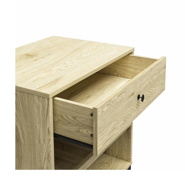 Szafka na wino w dekorze sosny w naturalnym kolorze na 6 butelek, 60x83 cm Tamlin – Queer Eye-image-4