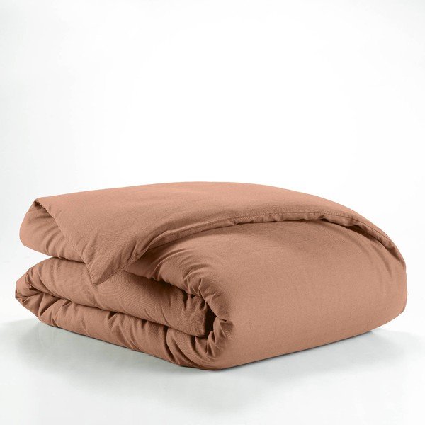 Łososiowa bawełniana poszwa na kołdrę jednoosobowa 140x200 cm Lina – douceur d'intérieur-image-2