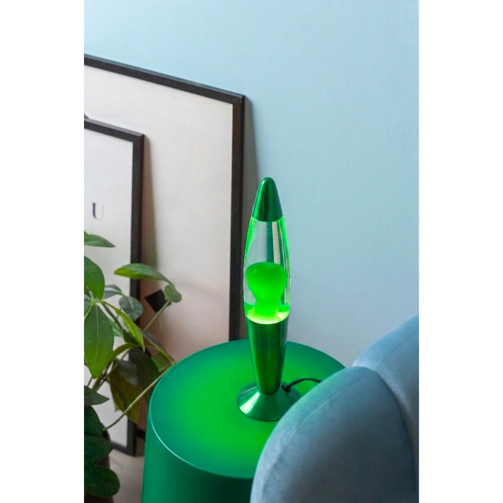 Zielona szklana lampa lawa (wysokość 35,5 cm) Funky Rocket Lava – Leitmotiv (zdjęcie 3)