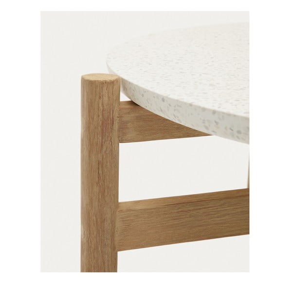 Okrągły stolik ogrodowy z blatem z lastryko ø 88,5 cm Pola – Kave Home-image-2