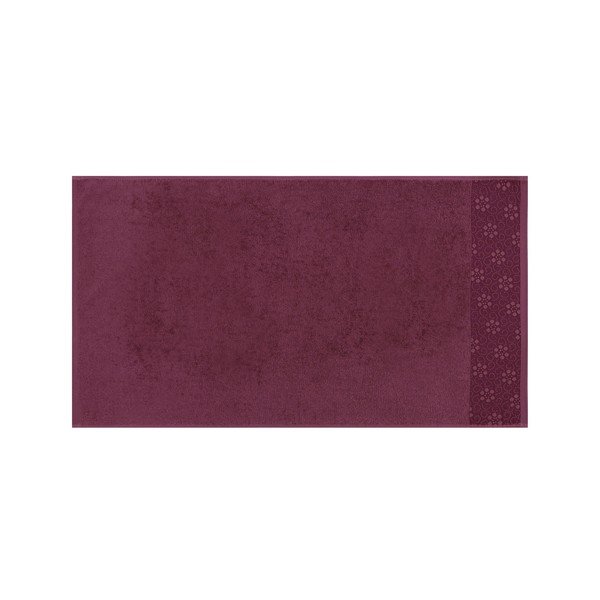 Zestaw 2 ciemnoczerwonych ręczników z czystej bawełny Grande, 50x90 cm-image-4