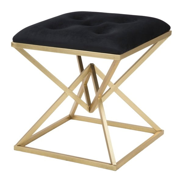 Stołek w czarno-złotym kolorze Mauro Ferretti Piramid-image-1