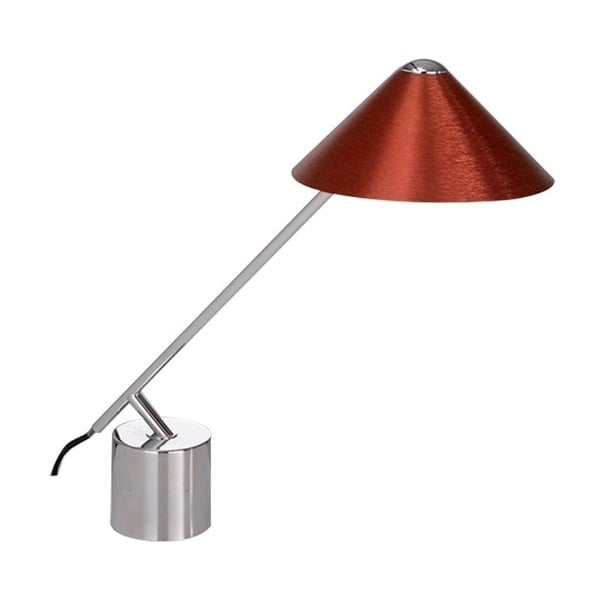 Lampa stołowa z czerwonym kloszem Design Twist Fao