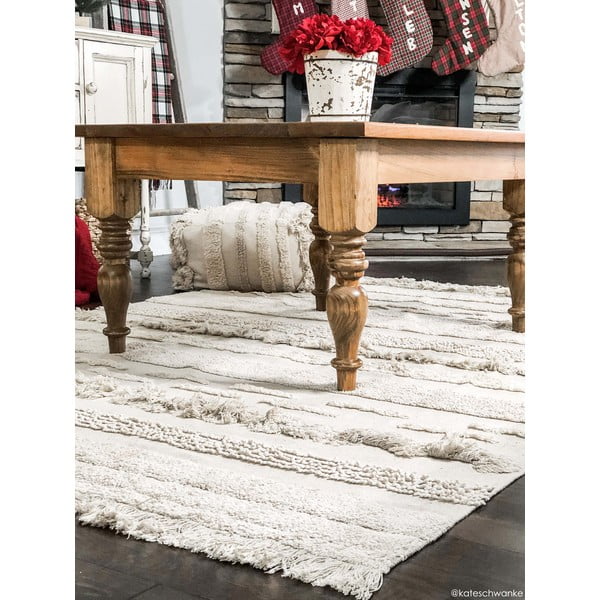 Jasnoszaro-kremowy bawełniany dywan tkany ręcznie odpowiedni do prania 170x240 cm Air Natural – Lorena Canals-image-4