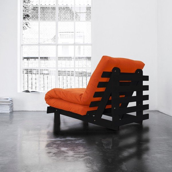 Fotel rozkładany Karup Roots Wenge/Orange-image-1