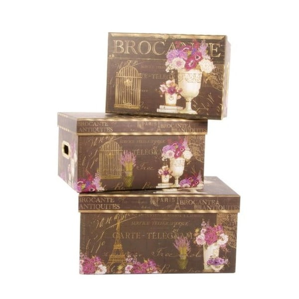 Zestaw 3 pudełek Brocante