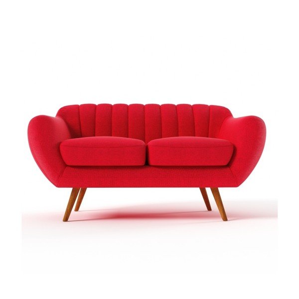 Sofa dwuosobowa Azzurre, czerwona