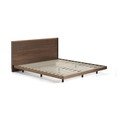 Brązowe łóżko dwuosobowe z litego drewna brzozowego ze stelażem 180x200 cm Norlen – Kave Home