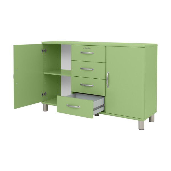 Zielona niska komoda 146x92 cm Malibu – Tenzo-image-3