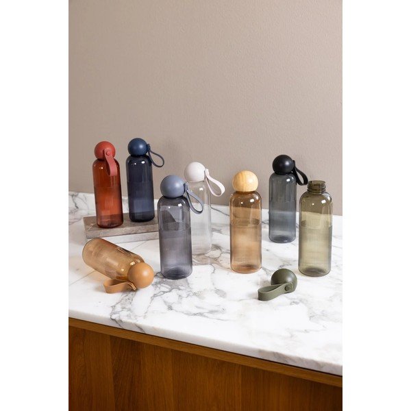 Bordowa podróżna butelka z plastiku z recyklingu 600 ml Ture – Sagaform-image-3