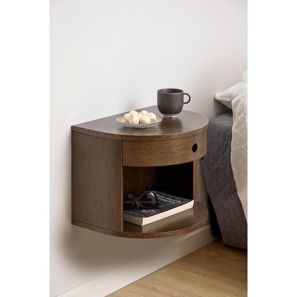 Szafka nocna w dekorze dębu w ciemnym naturalnym kolorze Paron – Actona-image-1