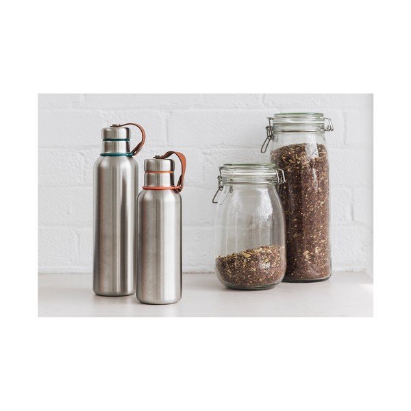 Morska stalowa butelka termiczna z podwójnymi ściankami Black + Blum Insulated Vacuum Bottle, 750 ml-image-3