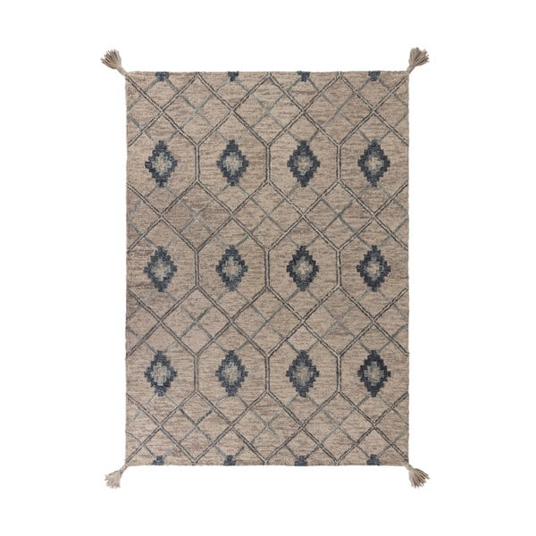 Szary wełniany dywan Flair Rugs Diego, 120x170 cm