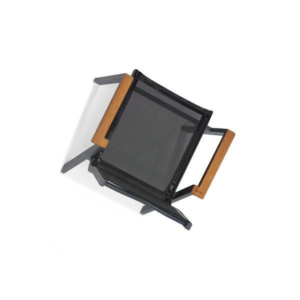 Czarne metalowe krzesła ogrodowe zestaw 6 szt. Ottowa – Floriane Garden-image-2