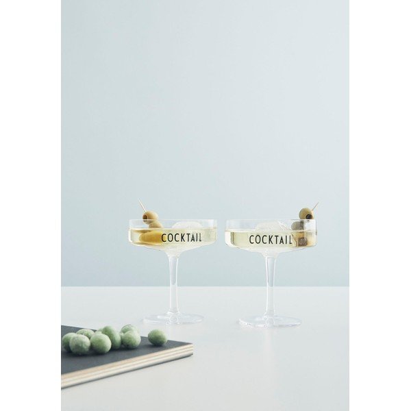 Zestaw 2 kieliszków do koktajli Design Letters Cocktail-image-1