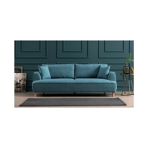 Turkusowa sofa 3-osobowa Felix-image-3