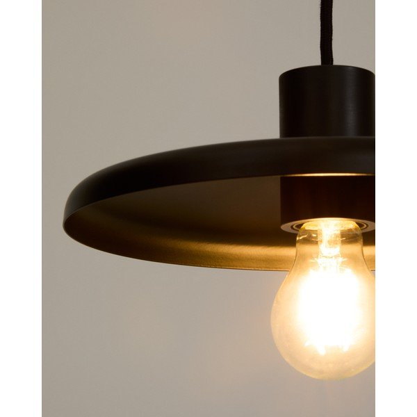 Czarna lampa wisząca z metalowym kloszem Nuvira – Kave Home-image-1