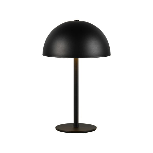 Lampa stołowa LED w kolorze matowej czerni z metalowym kloszem (wysokość 21 cm) Munoz – Trio-image-1