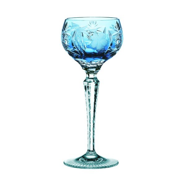 Turkusowy kieliszek do wina ze szkła kryształowego Nachtmann Traube Wine Hock Aquamarine, 230 ml
