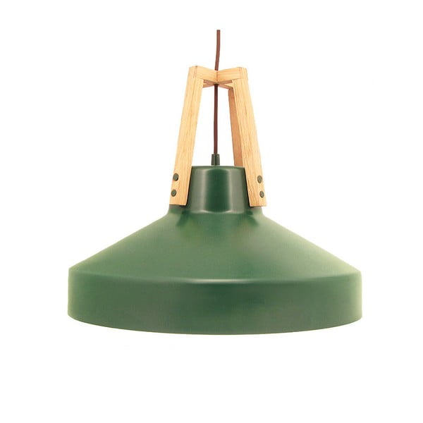 Zielona lampa wisząca Loft You Work, 33 cm