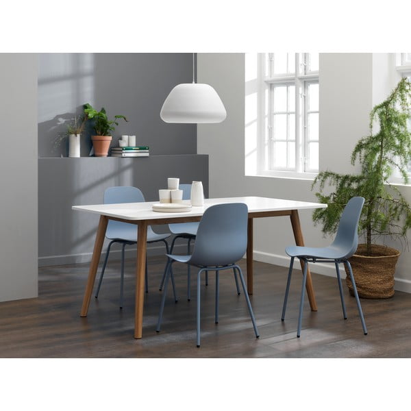 Zestaw 2 szaroniebieskich krzeseł Unique Furniture Whitby-image-1