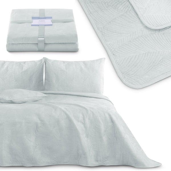 Jasnoszara narzuta 200x220 cm Palsha – Restilo-image-3