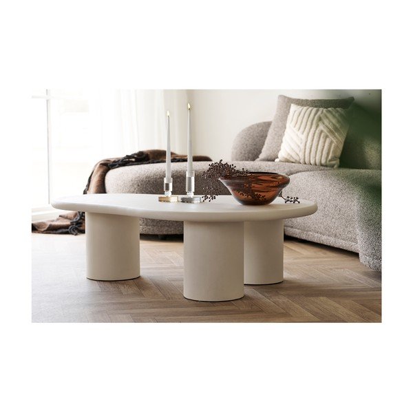 Jasnoszary stolik 80x120 cm Palmera – House Nordic-image-4