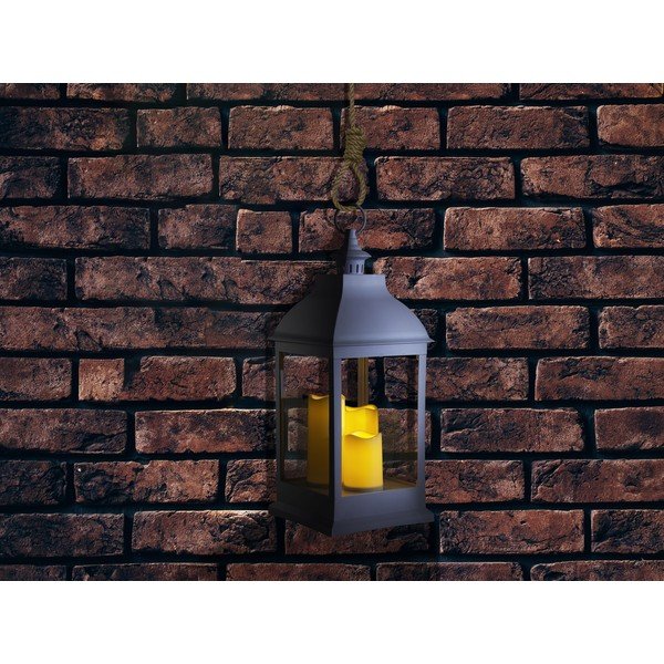 Biały lampion LED (wysokość 54 cm) – Tomasucci-image-4