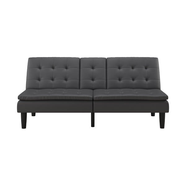 Szara rozkładana sofa z imitacji skóry 191 cm Maine – Støraa