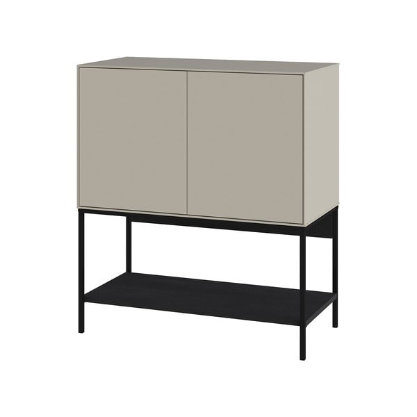 Czarno-kremowa szafka 80x90x40 cm Amira – Marckeric