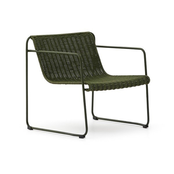Zielony metalowy fotel ogrodowy Maurina – Kave Home