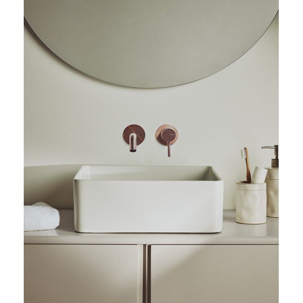Biała ceramiczna umywalka 36,5x36,5 cm Ovara – Kave Home-image-1