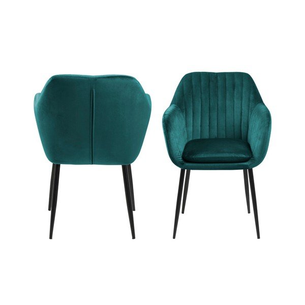 Zielony tapicerowany fotel Actona Emilia-image-3