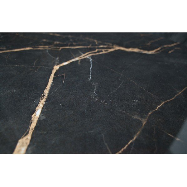 Czarny stolik z porcelanowym blatem WOOOD Vida, ⌀ 60 cm-image-1