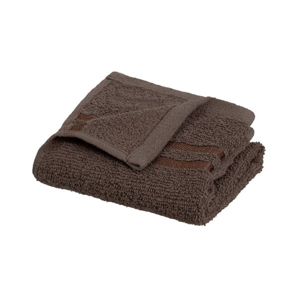 Brązowy bawełniany ręcznik frotte 30x50 cm Simple – Casa Selección