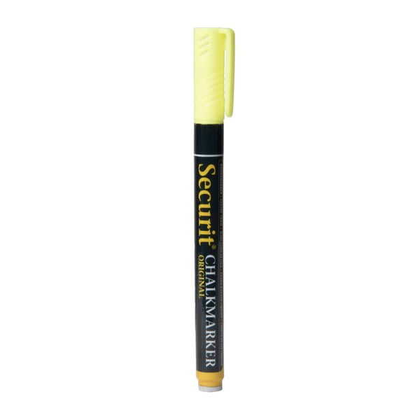 Żółty kredowy flamaster na bazie wody Securit® Liquid Chalkmarker Small