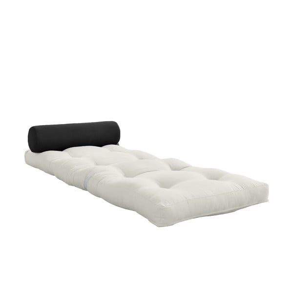 Białoszary materac futon 70x200 cm Wrap Natural/Dark Grey – Karup Design