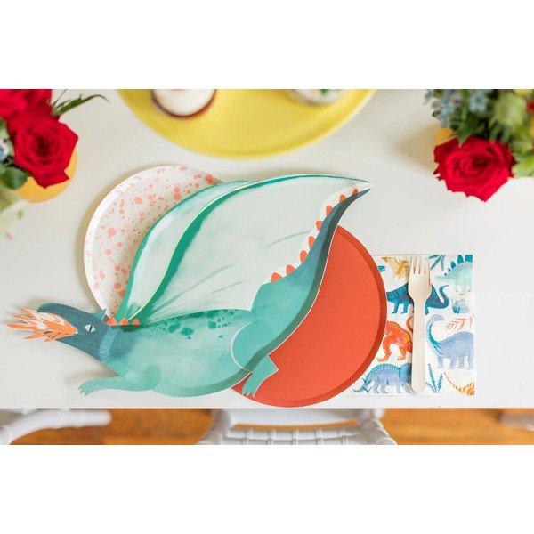 Papierowe jednorazowe tacki zestaw 4 szt. Dragon – Meri Meri-image-1