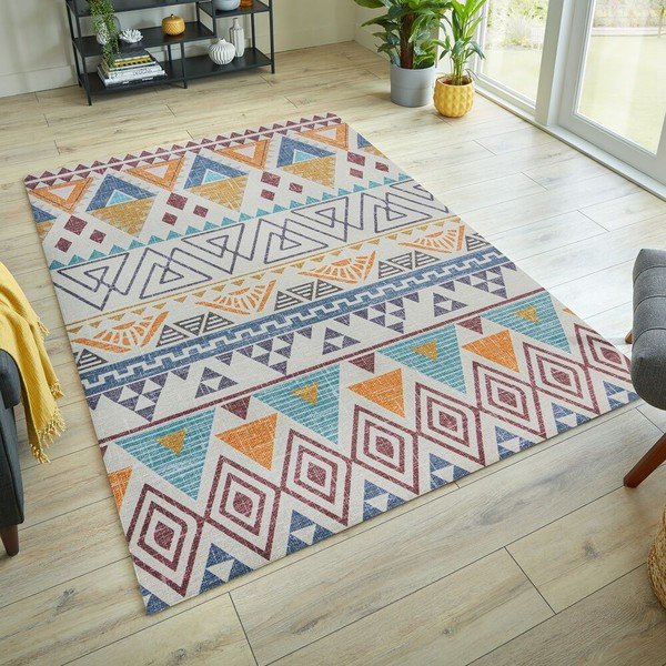 Dywan odpowiedni do prania 120x170 cm MATCH LYLE AZTEC – Flair Rugs-image-1