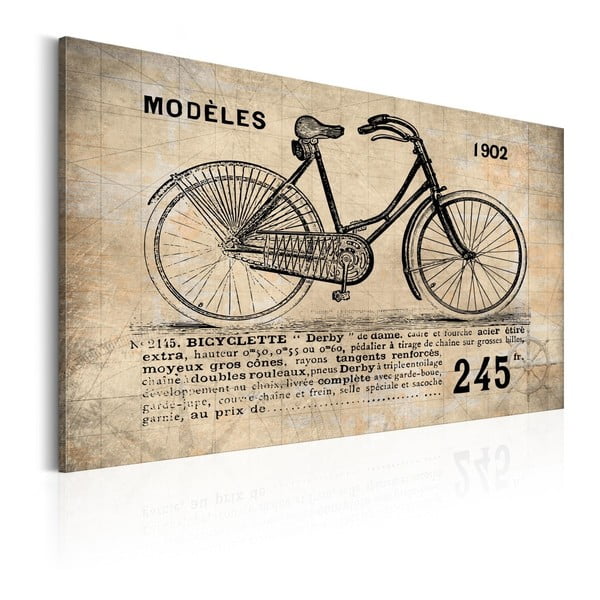 Obraz na płótnie Bimago Bicyclette, 40x60 cm