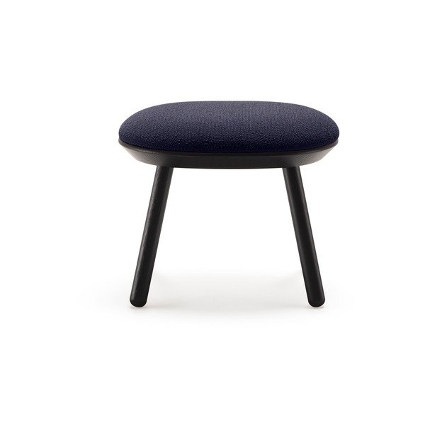 Niebiesko-czarny wełniany podnóżek EMKO Naïve-image-2