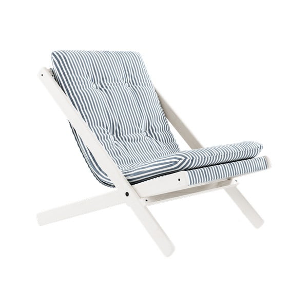 Fotel biały/jasnoniebieski Boogie - Karup Design