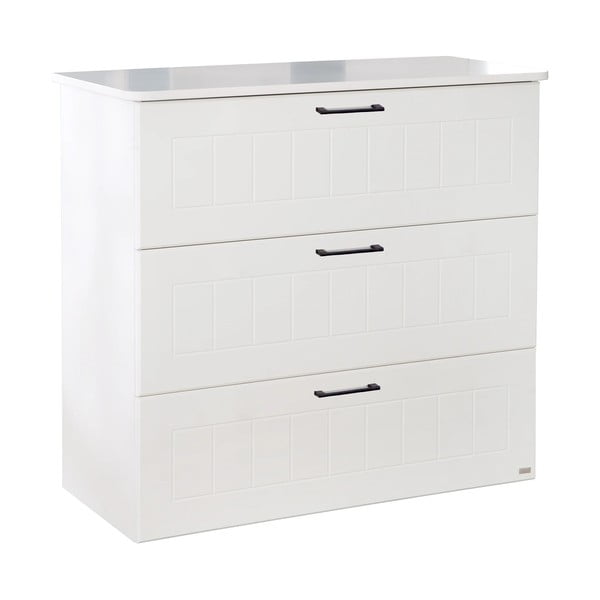 Biała niska komoda dziecięca 98x91 cm Sylt – Roba