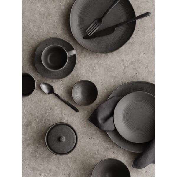 Czarne sztućce ze stali nierdzewnej 16 szt. Stella – Blomus-image-1