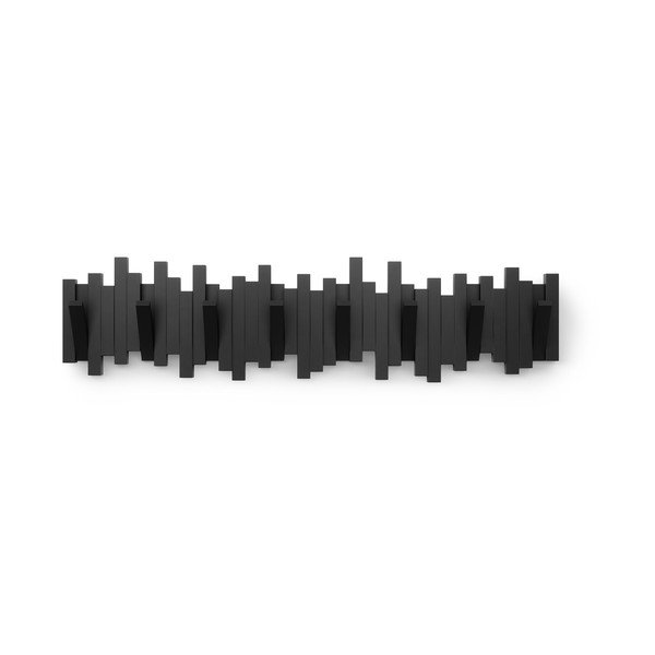 Czarny plastikowy wieszak ścienny 72 cm Sticks – Umbra