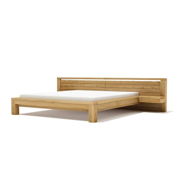 Łóżko z litego drewna dębowego Javorina Next, 180x200 cm